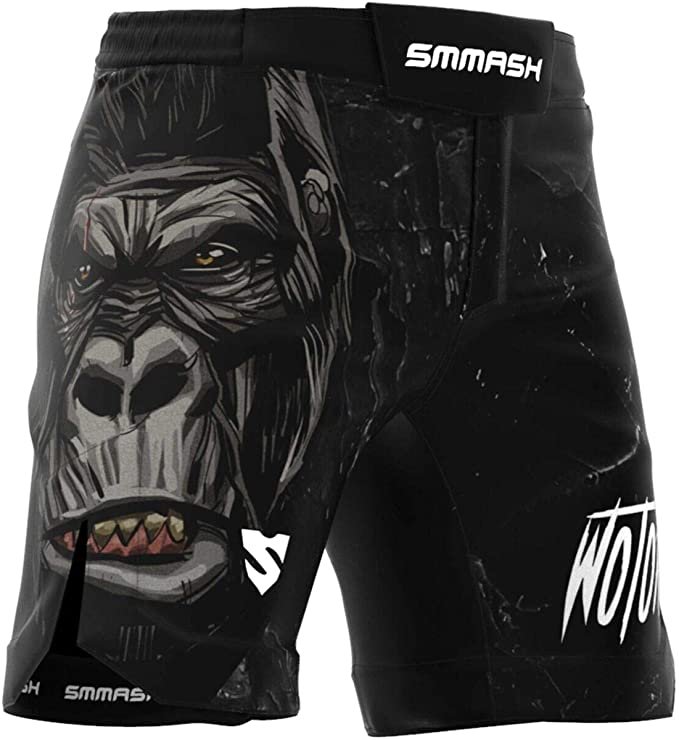 pantalones de crossfit SMMASH negro con motivo de gorila