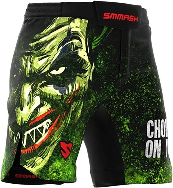 pantalones de crossfit SMMASH verde con motivos del Joker