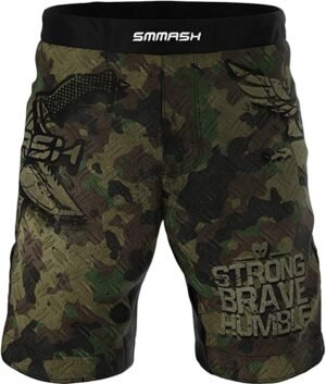 pantalones de crossfit SMMASH verdes con motivo militar