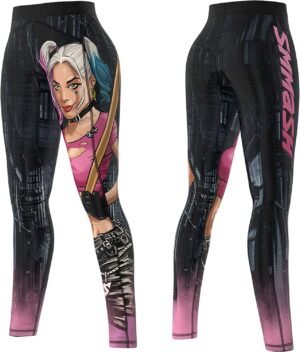 leggings de crossfit SMMASH negros con motivos de Harley