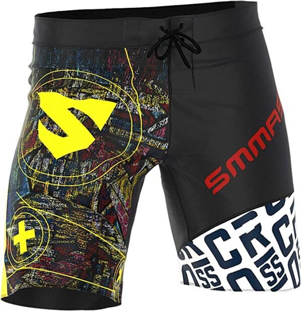 pantalones de crossfit SMMASH negro con estampado de graffiti