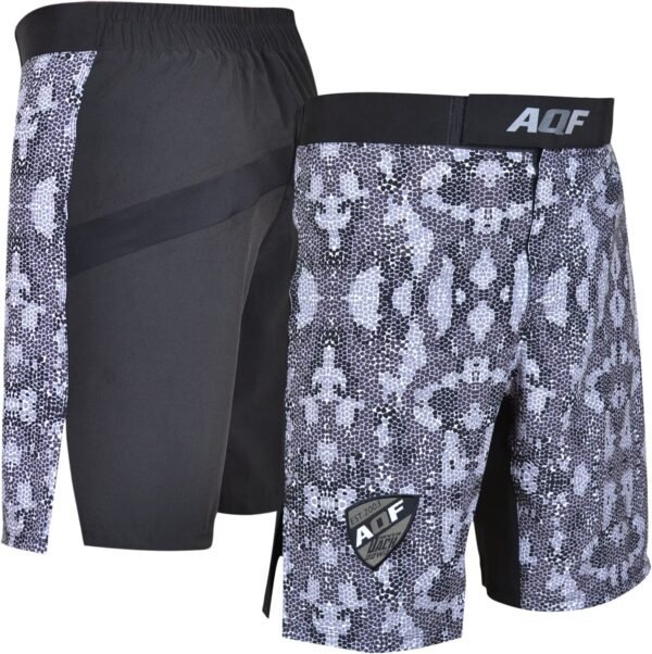 pantalones de crossfit AQF color gris con motivos militares