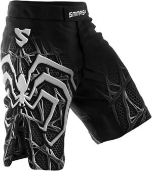 pantalon de crossfit SMMASH negro con estampado de araña